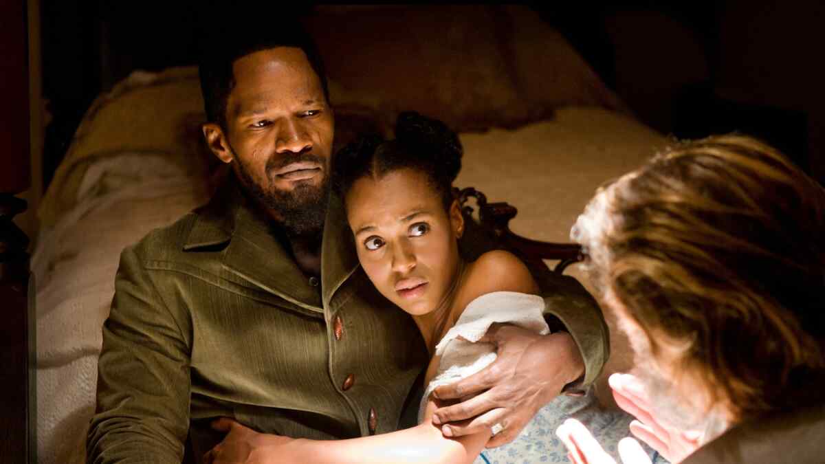 Cena do filme Django Livre, exibido pela Record TV na sua programação