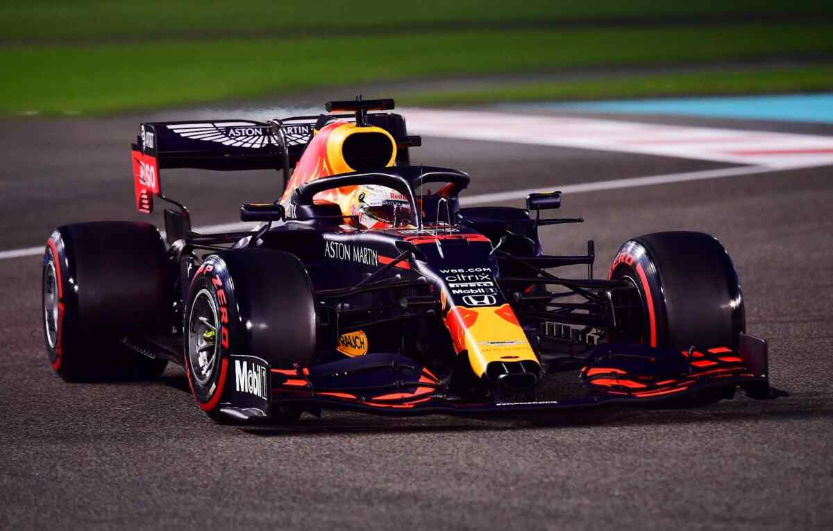 Max Verstappen no treino de classificação da Fórmula 1 do GP de Abu Dhabi