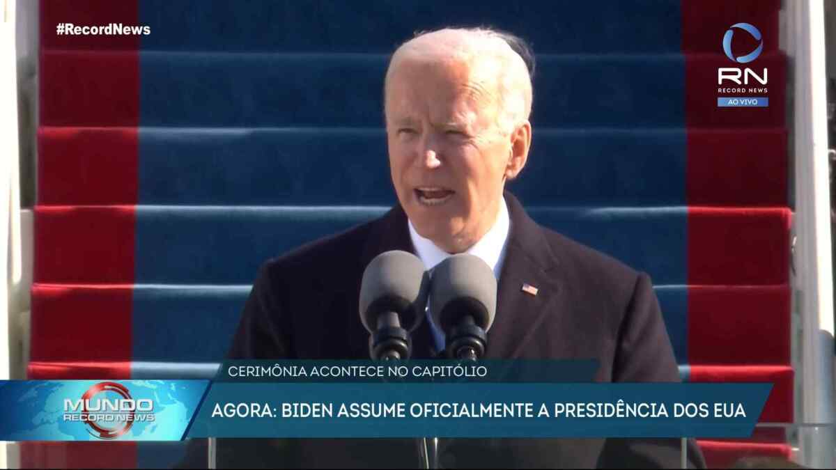Mundo Record News acompanhando a posse de Joe Biden