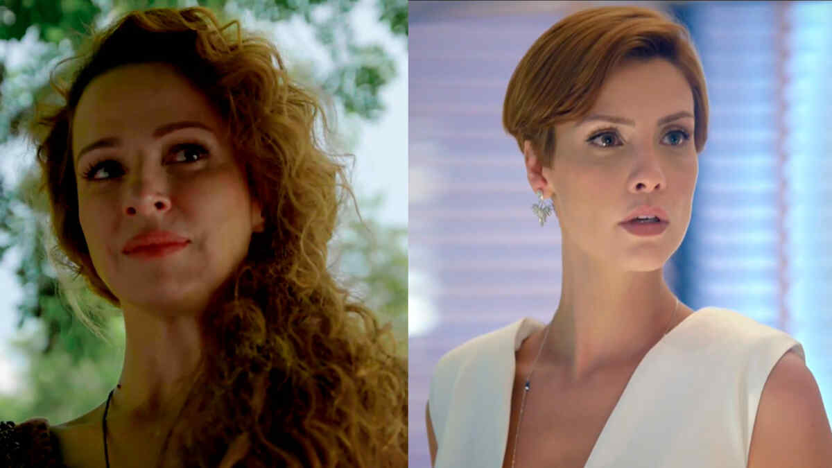 Francisca Queiroz e Camila Rodrigues, protagonistas das novelas Gênesis e Topíssima, respectivamente