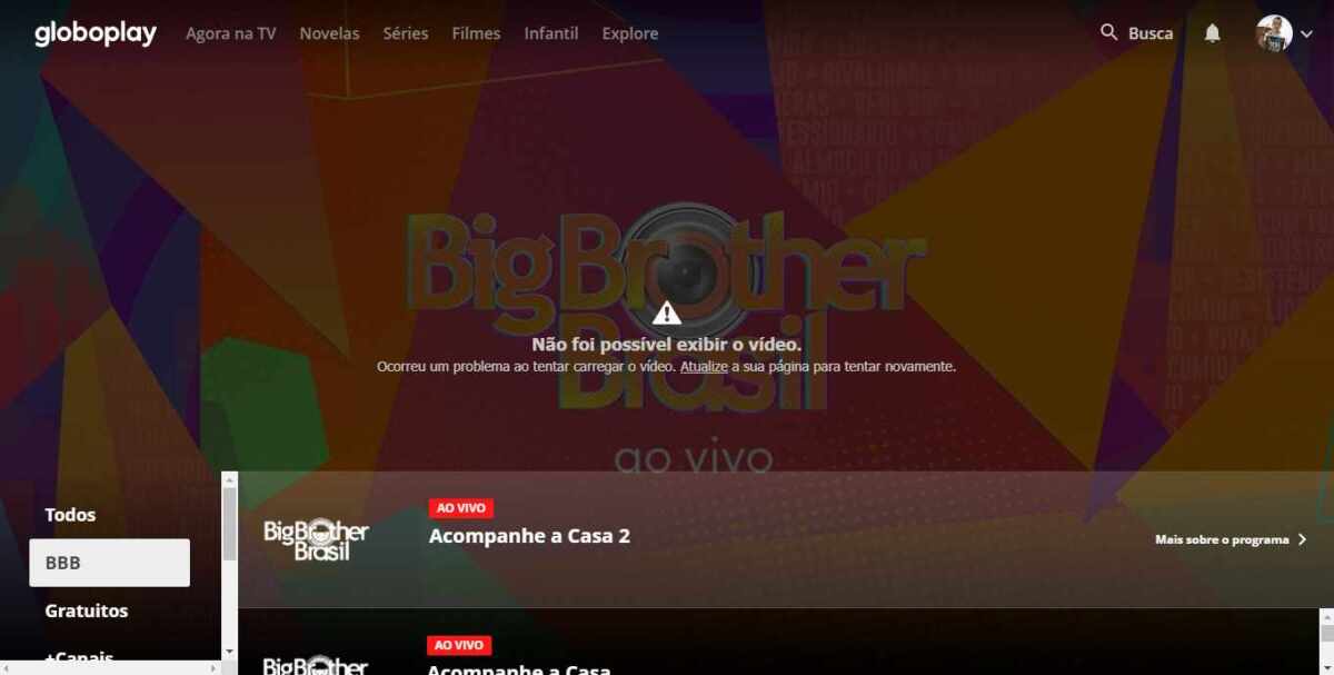 Câmeras do BBB 21 foram desligadas no Globopla