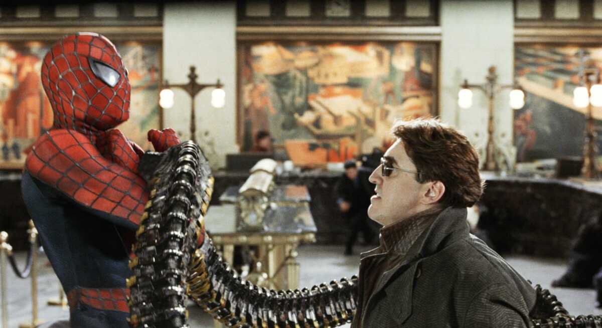 Cena do filme Homem-Aranha 2, exibido pela Record TV no Cine Maior