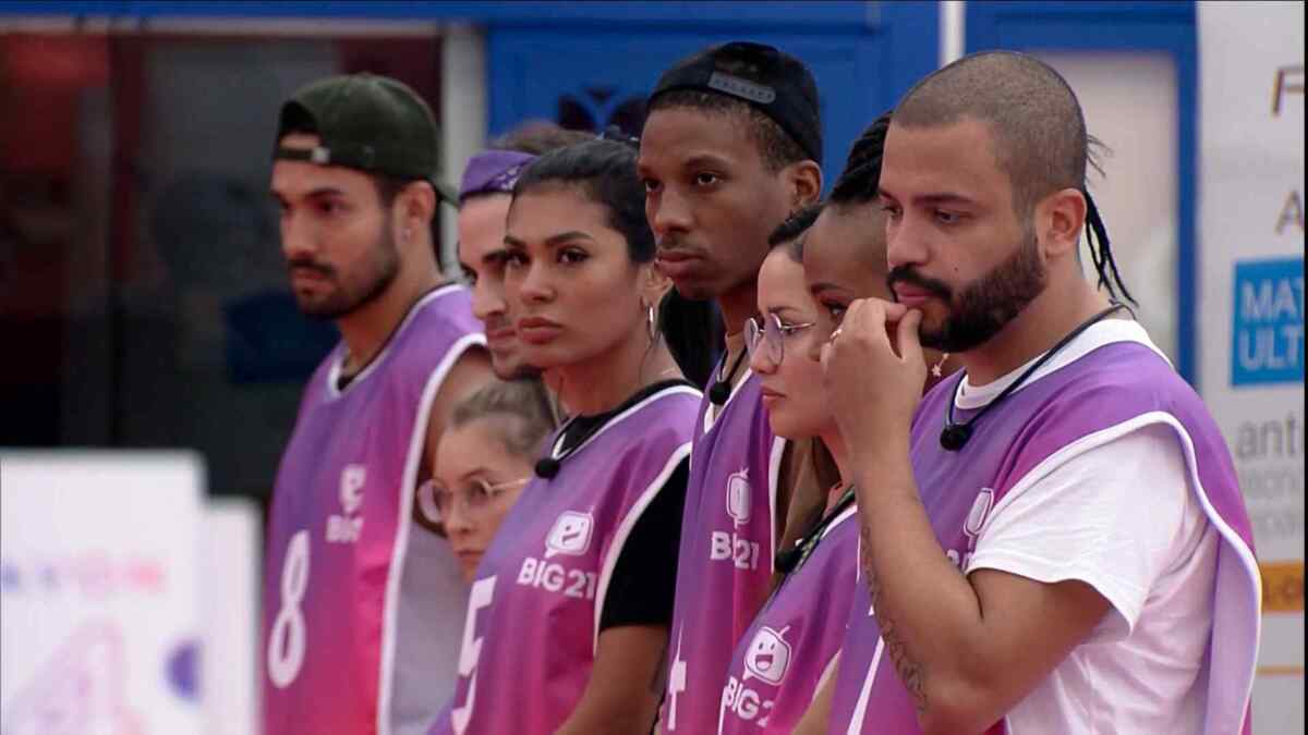 Projota se posiciona para começar a prova do anjo no BBB 21