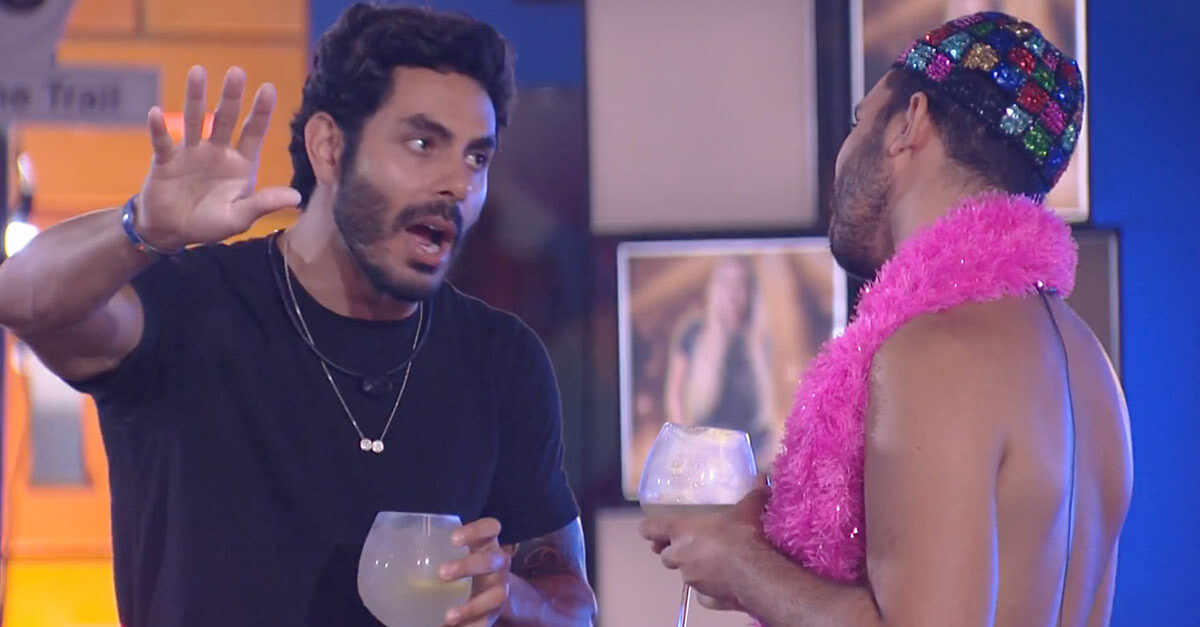 Rodolffo diz para Gilberto que quer que ele saia do BBB 21. O sertanejo respondeu a pergunta feita pelo economista.