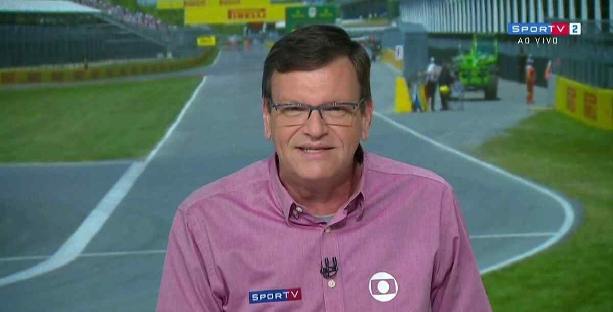 Sérgio Maurício em uma transmissão do SporTV