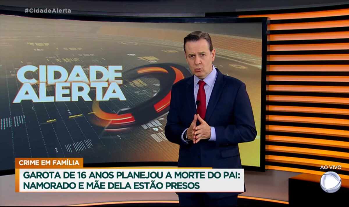 Celso Zucatelli apresentando o Cidade Alerta