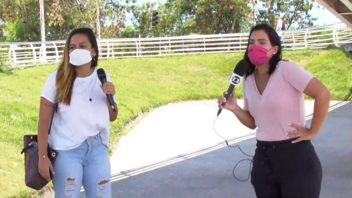 Repórter Mona Lisa Duperron e equipe são surpreendidos por tiroteio durante gravação para o Encontro