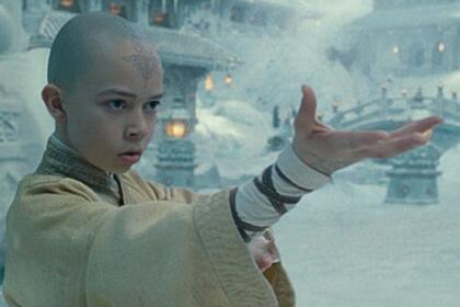 Avatar exibe poder em Cena do filme O Último Mestre Do Ar, exibido na Globo