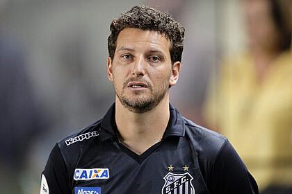 Elano com a camisa do Santos