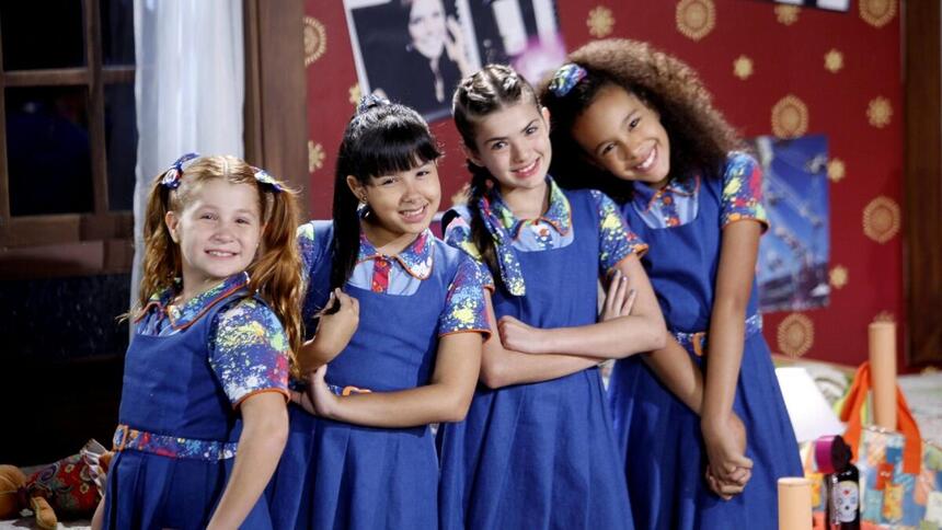 Imagem de divulgação da novela Chiquititas feita pelo SBT