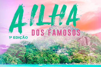 Logo provisório do reality show da Record TV A Ilha dos Famosos