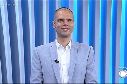 Bruno Covas nos estúdios da Record TV