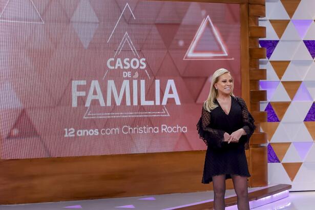 Christina Rocha no cenário do Casos de Família