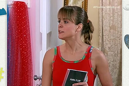 Juliana silveira em cena da novela floribella na band