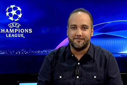 Jorge Iggor nos estúdios da TNT Sports