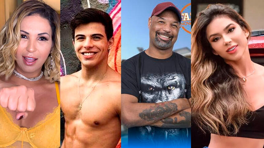 Valesca Popozuda, Thomaz Costa, Dinei e Nadja Pessoa estão no Ilha Record
