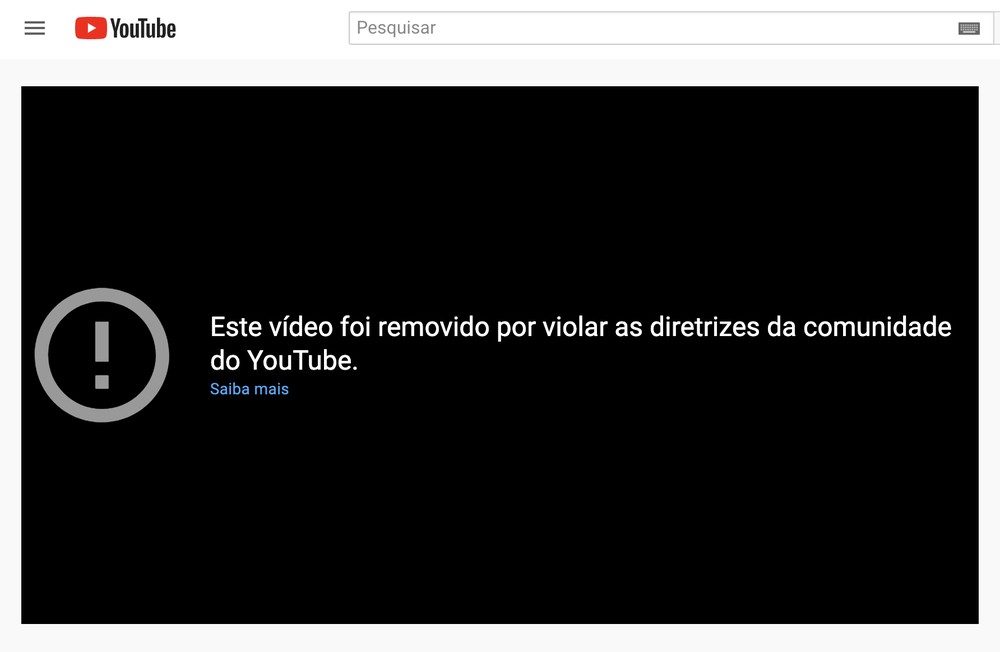 Mais de 12 vídeos de Jair Bolsonaro são removidos do YouTube