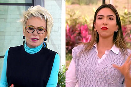 Montagem com ana maria braga e patrícia abravanel