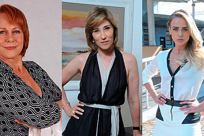Lucinha Lins, Beth Goulart e Juliana Silveira, três atrizes que viveram vilãs de Cristianne Fridman
