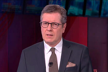 Márcio Gomes apresentando o CNN Prime Time desta segunda-feira, 21/06/2021