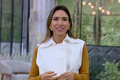 Patricia abravanel no vem pra cá dessa terça-feira (23).