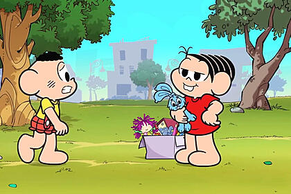 Trecho da série infantil Turma da Mônica, exibido pela TV Cultura