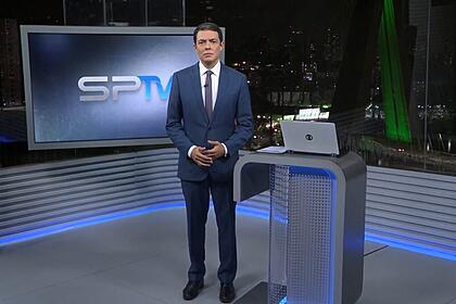 Alan Severiano nos estúdios do SP2 na TV Globo