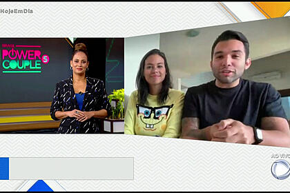 Jonjon e Carol conversam com Renata Alves no Hoje Em Dia