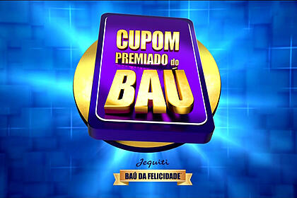Logo do programa Cupom Premiado do Baú, exibido no SBT