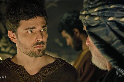 Jacó (Miguel Coelho) em cena do capítulo de 07 de julho da novela Gênesis