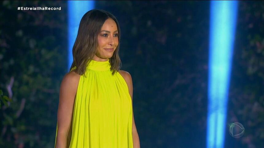Sabrina Sato no episódio de estreia dor reality Ilha Record - 26 de julho de 2021