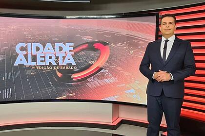 Matheus Furlan nos estúdios do Cidade Alerta
