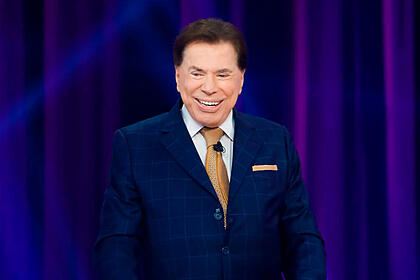 Silvio Santos gravando o Roda a Roda, mais um programa inédito