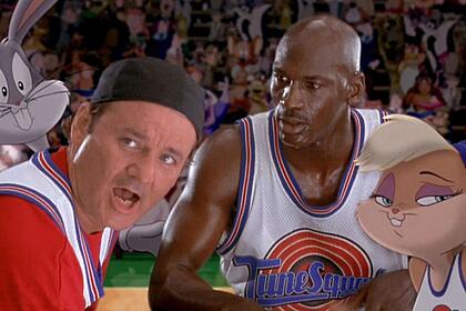 Trecho do filme Space Jam - O Jogo Do Século, exibido pela TV Globo na Sessão da Tarde