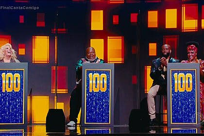 Pódio da final do Canta Comigo 3