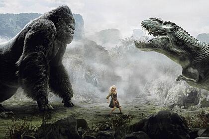 Trecho do filme Kong: A Ilha Da Caveira, exibido pela TV Globo na Temperatura Maxima
