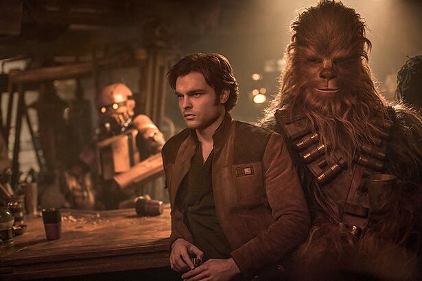 Trecho do filme Han Solo: Uma História Star Wars, exibido pela TV Globo na Temperatura Maxima