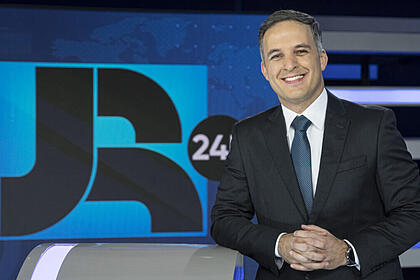 Leandro Stoliar nos estúdios do JR24h