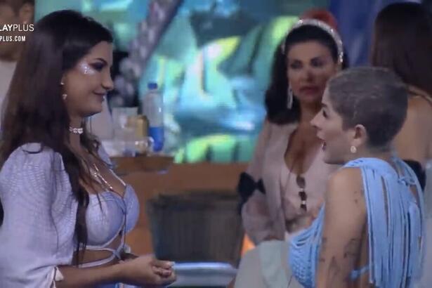 Marina afirmou para Lary na festa de A Fazenda 13, afirmou que se afastou de Rico e explicou que ele não faz bem para os participantes.
