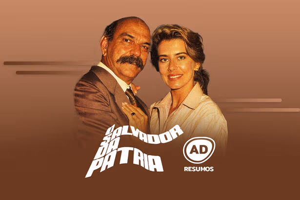 Divulgação do resumo semanal da novela O Salvador da Pátria, exibida no canal Viva