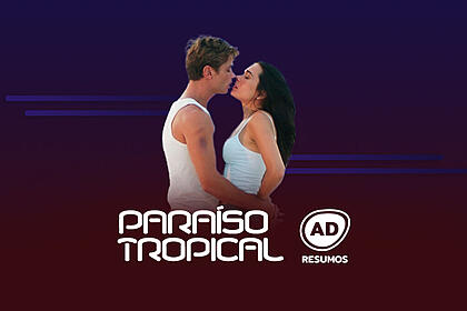 Divulgação do resumo semanal de paraíso tropical no canal viva