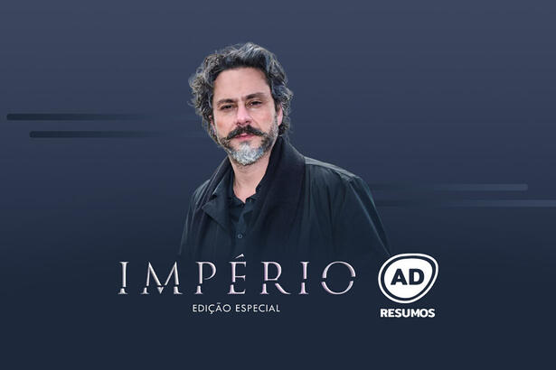 Divulgação do resumo semanal da novela Império, reprisada na TV Globo