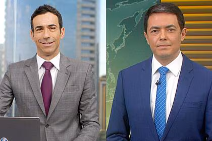 Cesar Tralli e Alan Severiano em uma montagem