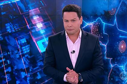 Marcão do Povo nos cenários do Primeiro Impacto do SBT