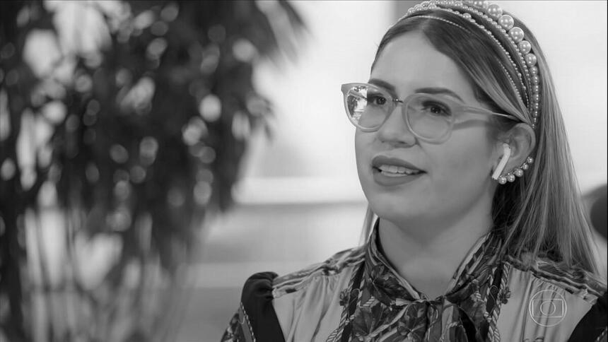 Marília Mendonça em entrevista ao programa de Pedro Bial