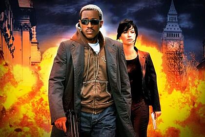 Wesley Snipes em trecho do filme O A Gente, exibido pela Record TV no Cine Aventura