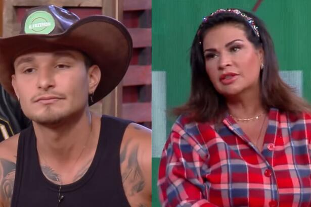 Montagem de MC Gui com Solange durante a formação da roça