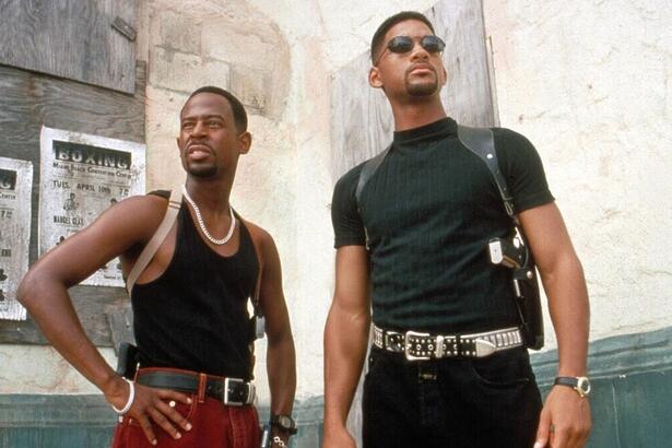 Martin Lawrence e Will Smith em cena do filme Bad Boys
