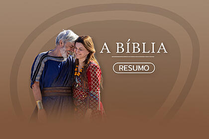 Logo do resumo diário da novela A Bíblia