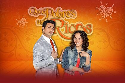 Jaime Camil e Zuria Vega em cena de 'Que Pobres Tão Ricos'